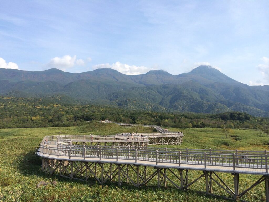 知床五湖から望む知床連山|知床五湖での知床連山リベンジ