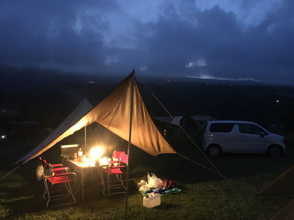無印良品カンパーニャ嬬恋キャンプ場で急いで進める夕食と温泉の準備