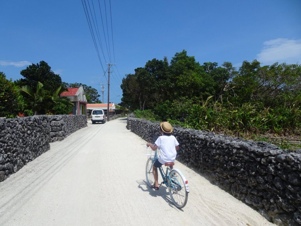 竹富島での自転車散策