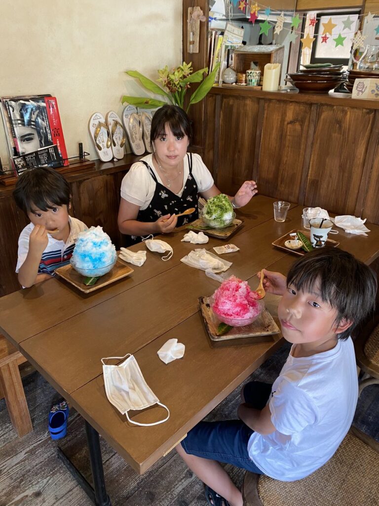 竹富島のパーラー願寿屋のかき氷