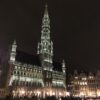 ブリュッセル・ライトアップされた世界文化遺産「ブリュッセルのグランプラス（Grand-Place）」