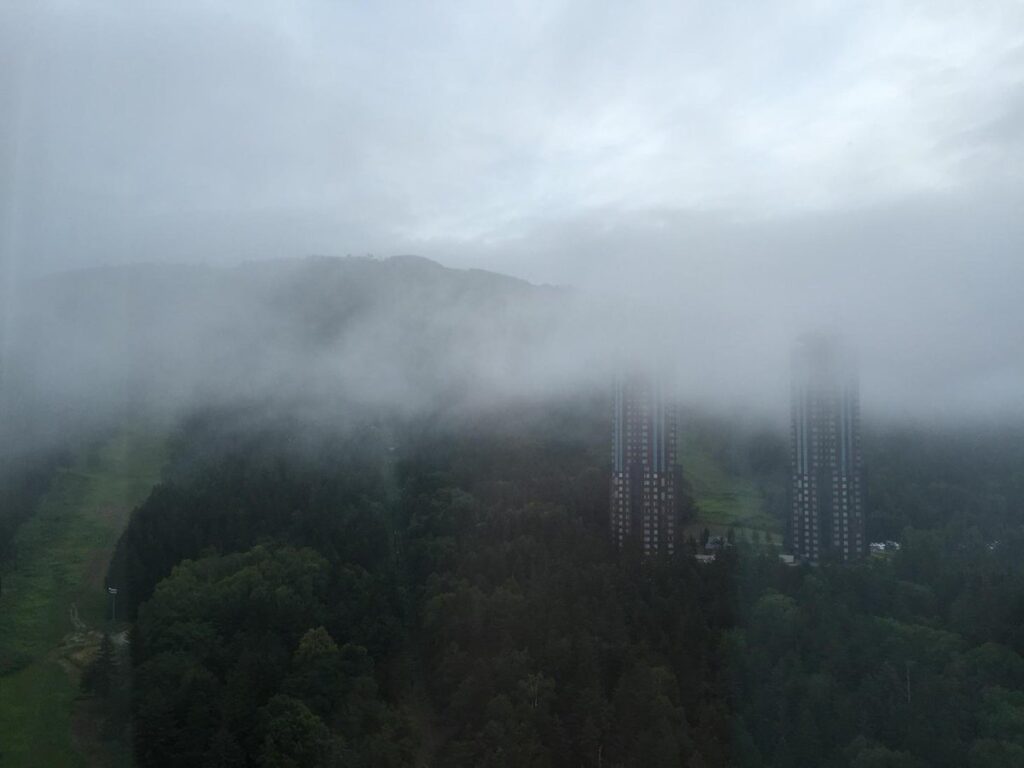 雲海テラスでの北海道旅行