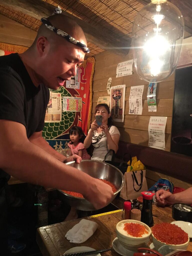 もはや一昨日の晩だけども、親族とすすきのにある、羅臼料理はちきょう別邸