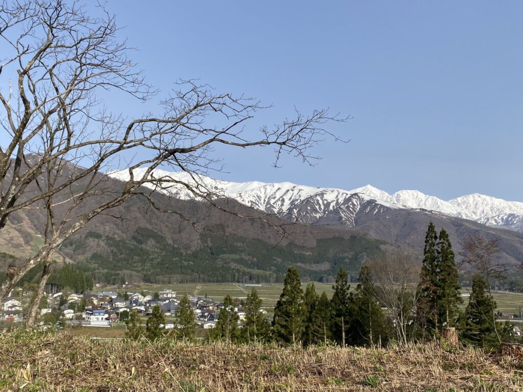 白馬キャンプ翌朝の快晴の景色