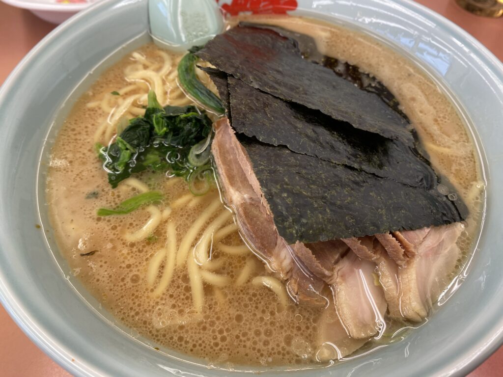 高崎近くの山岡家でラーメン