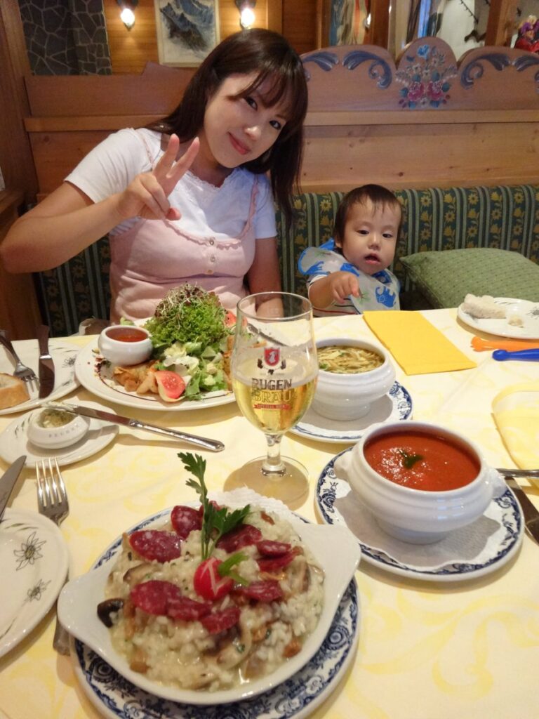 グリンデルワルトのレストランで食べた夕食