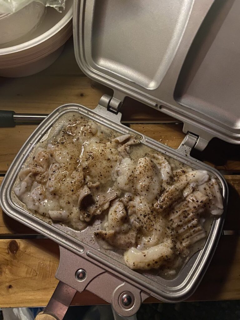 キャンプ飯で作ったマキシマムホルモン