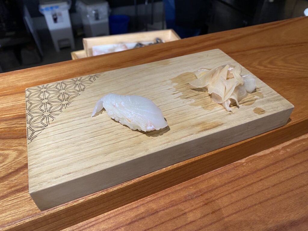 鮨 いちいでいただいた地元魚の寿司