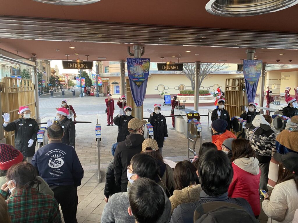 年末朝のユニバーサル・スタジオ・ジャパン