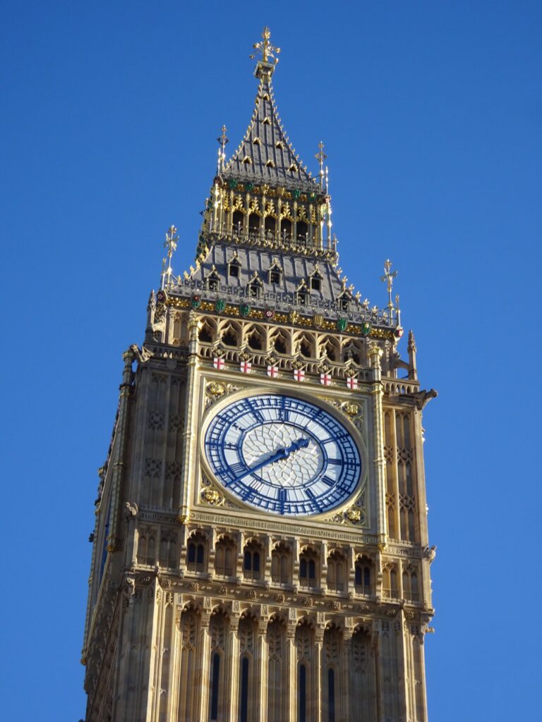 初めてのロンドンで絶対やるべきこと:国会議事堂 / ビッグベン