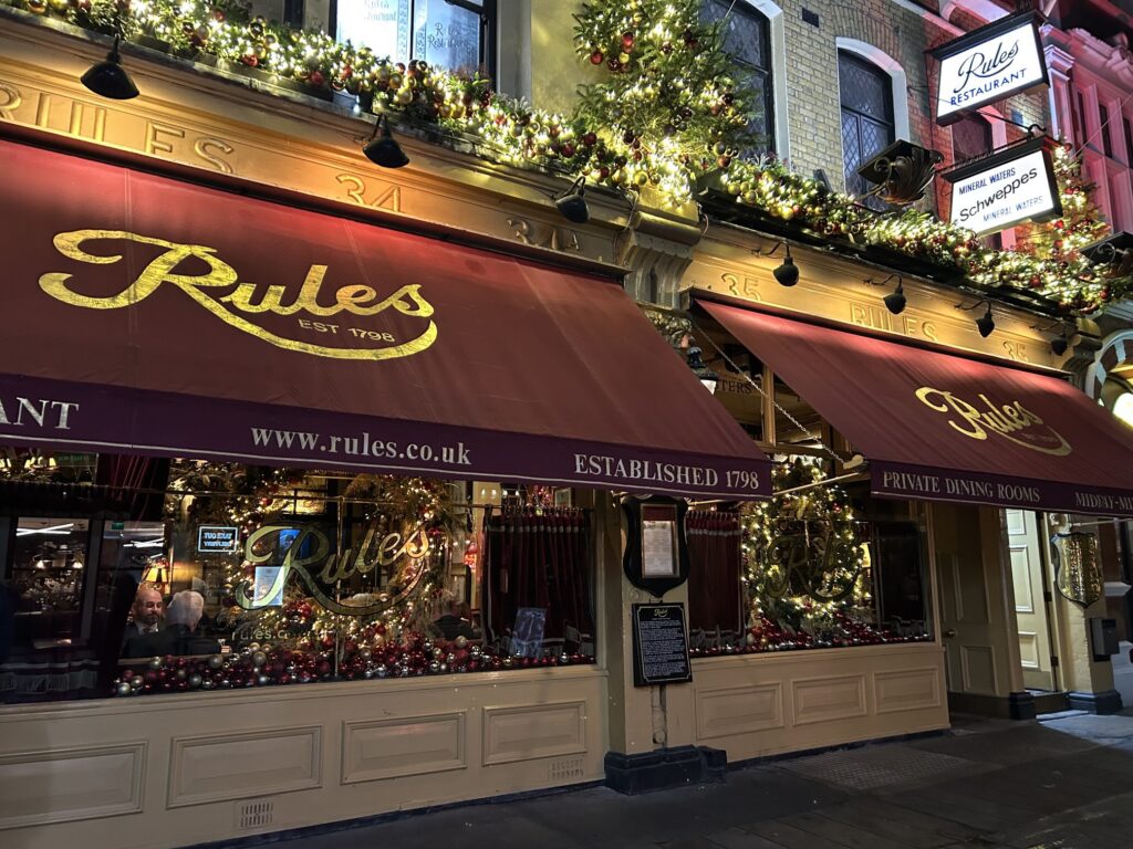 ローストビーフ:Rules Restaurant