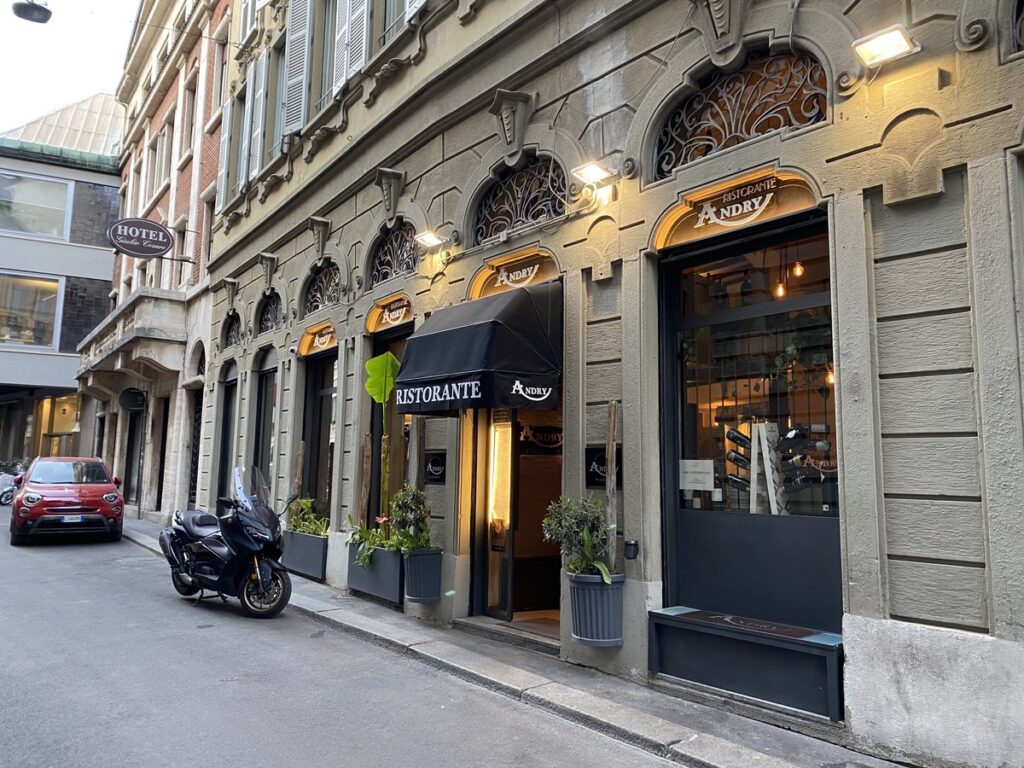 ミラノのAndry Restaurantの外観