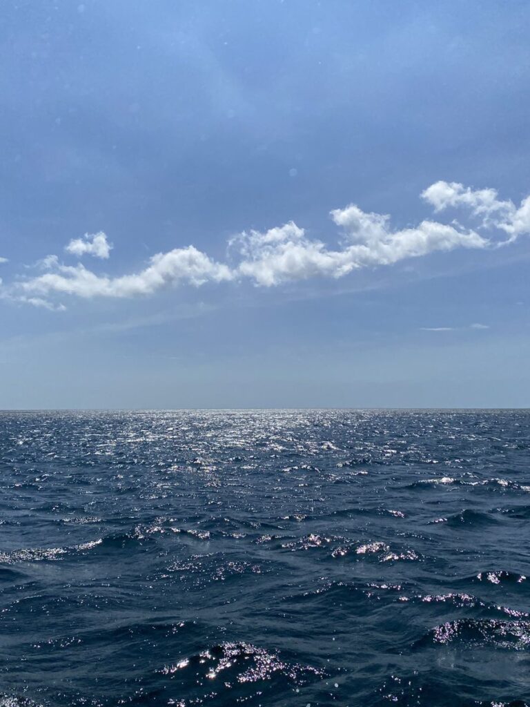 Fisherman’s CLUBの漁船から望む熱海の海
