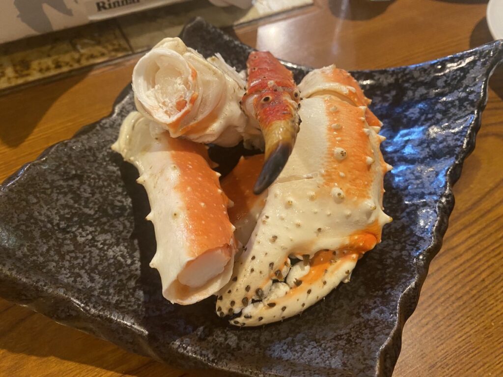 サッポロビール園のタラバカニ