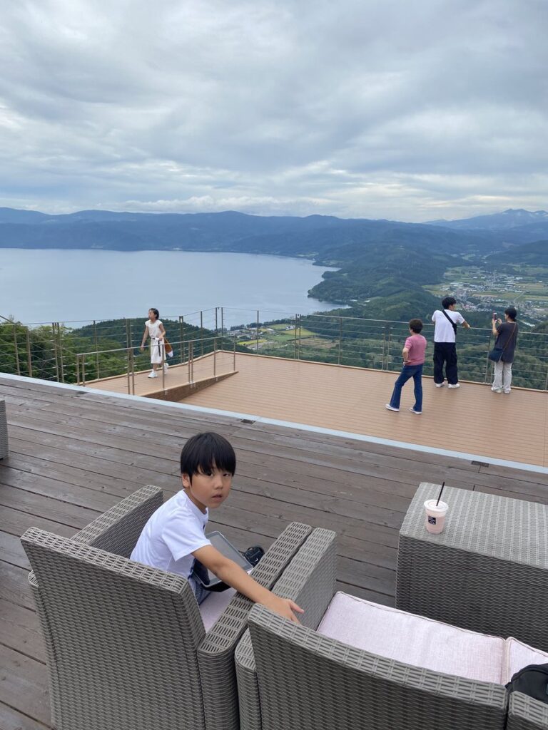有珠山ロープウェイの下りゴンドラ