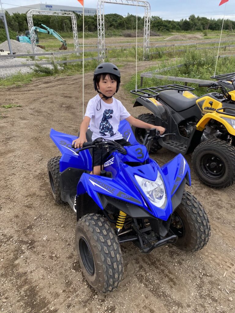 17時30分開始のATVバギー体験