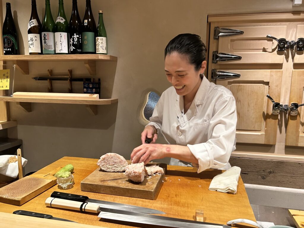 鉄板の会食場所、六本木・鮨おこめ