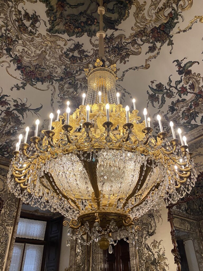 マドリード王宮：ロココ様式が過ぎる（笑）、「ガスパリーニの間」