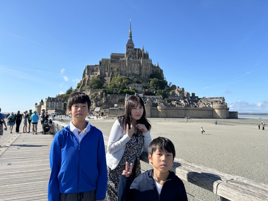 宿泊したからこそ出会えたモン・サン・ミッシェルの絶景