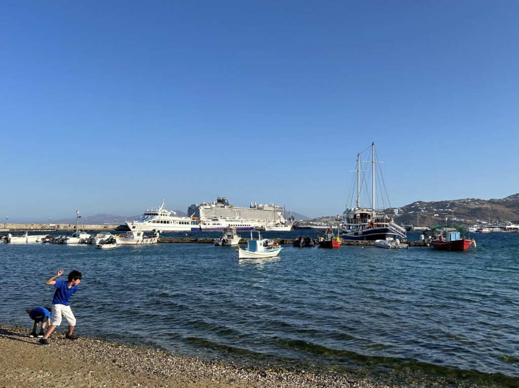 エーゲ海クルーズ（ノルウェージャン・エピック）：ミコノス島のタウンエリア