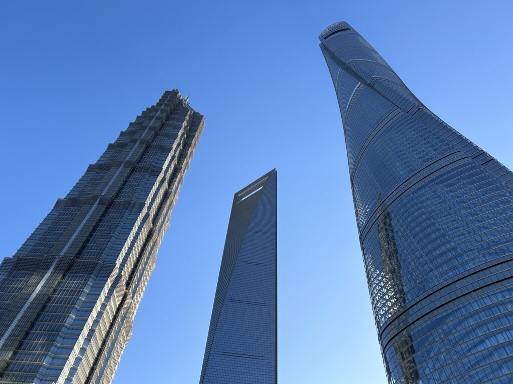 上海タワーから望む、上海の街並み