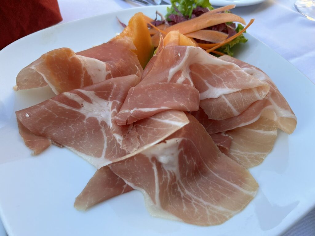 Ristorante Il Davidの生ハムとメロン