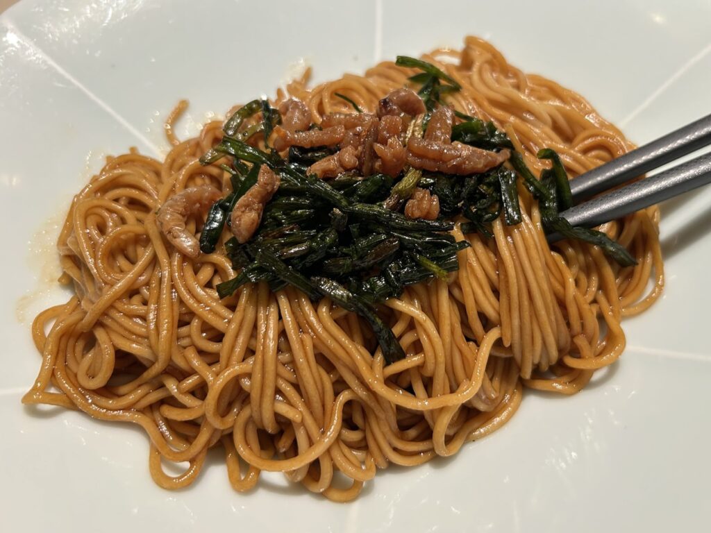 上海おススメレストラン：上海葱油拌麺