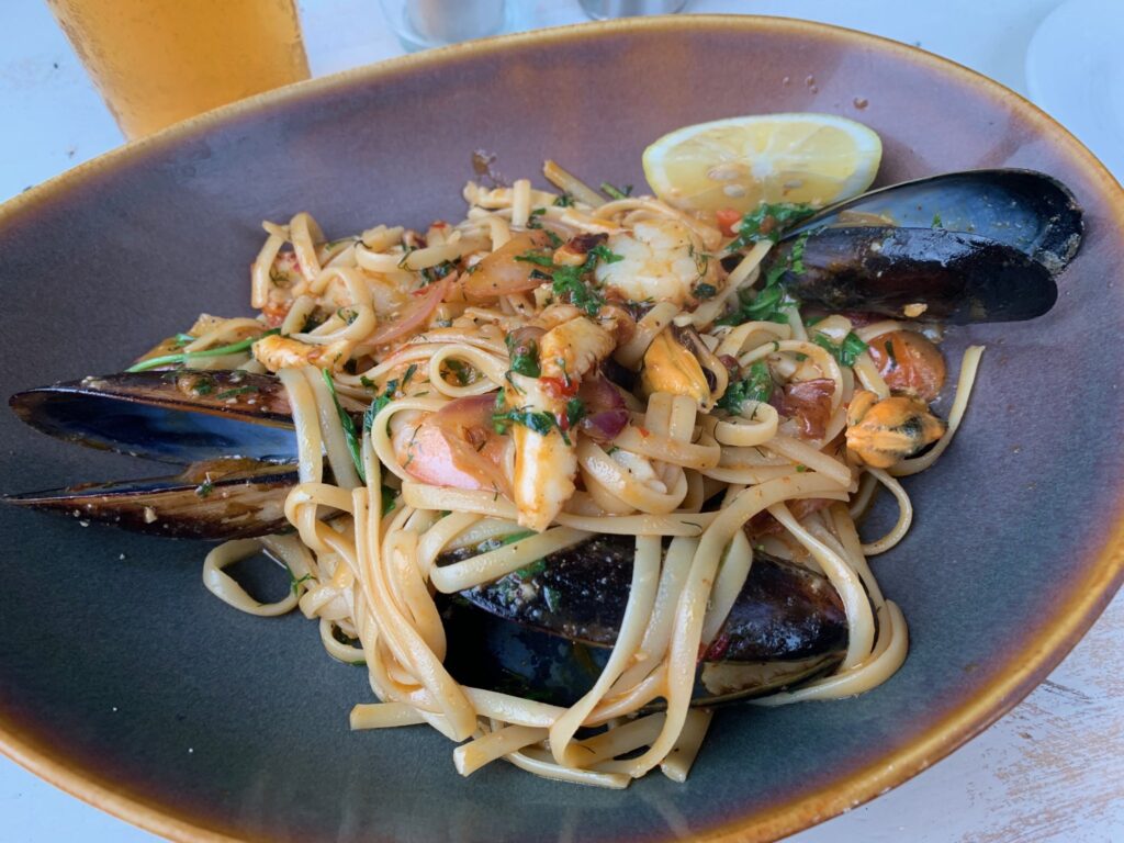 モダンオーストラリアレストラン「Pier Port Melbourne」で食べたシーフードパスタ