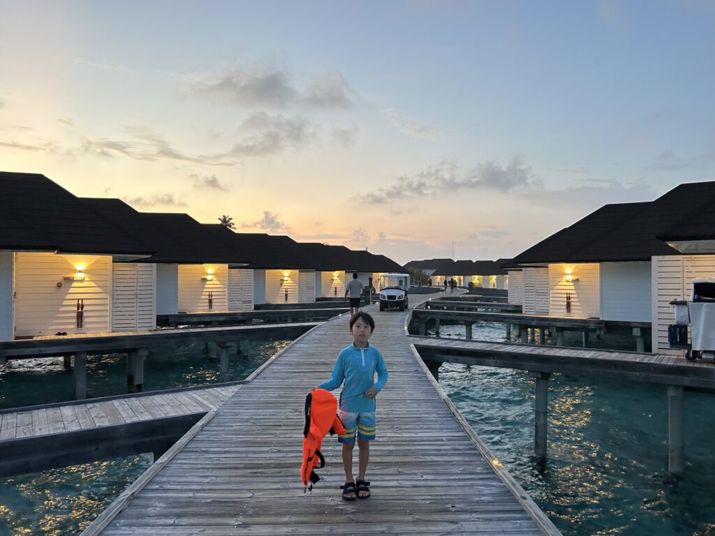 モルディブの夕暮れ