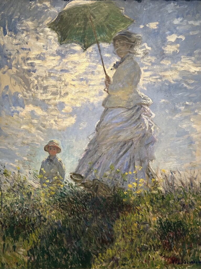 【ワシントンDC】ナショナル・ギャラリー:散歩、日傘をさす女性(Woman with a Parasol - Madame Monet and Her Son)