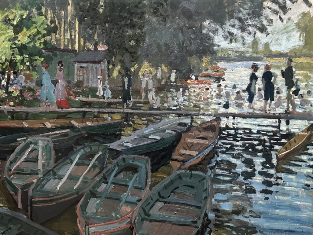 【ロンドン】ナショナル・ギャラリー:ラ・グルヌイエールの水浴 / Bathers at La Grenouillère(モネ)