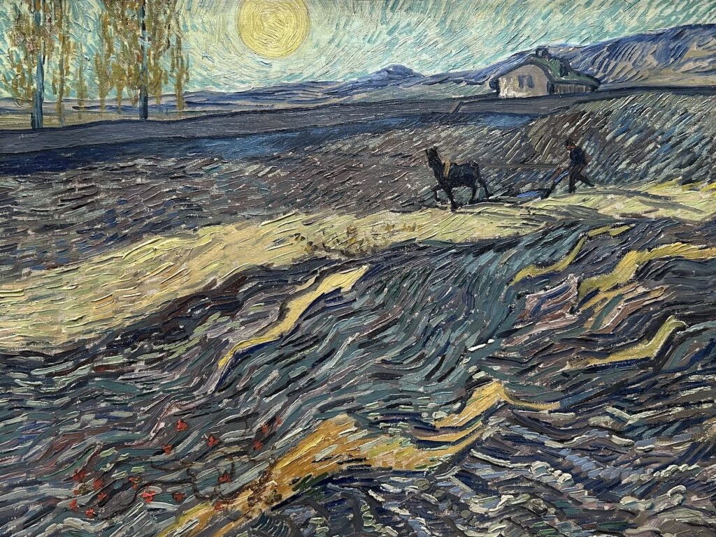 【ロンドン】ナショナル・ギャラリー:鋤をひく男のいる風景 / Landscape with Ploughman(ゴッホ)
