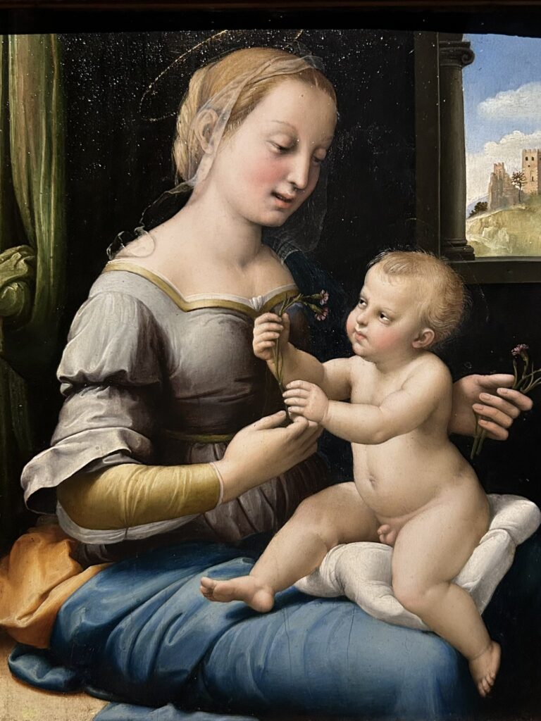 【ロンドン】ナショナル・ギャラリー:カーネーションの聖母 / The Madonna of the Pinks(ラファエロ)