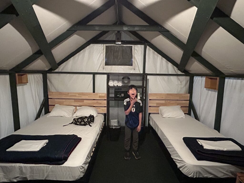 ヨセミテ国立公園観光：ヨセミテ国立公園内でテント泊！「Curry Village」