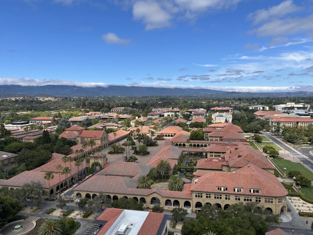 サンフランシスコ観光:スタンフォード大学(フーバータワーからの眺め)