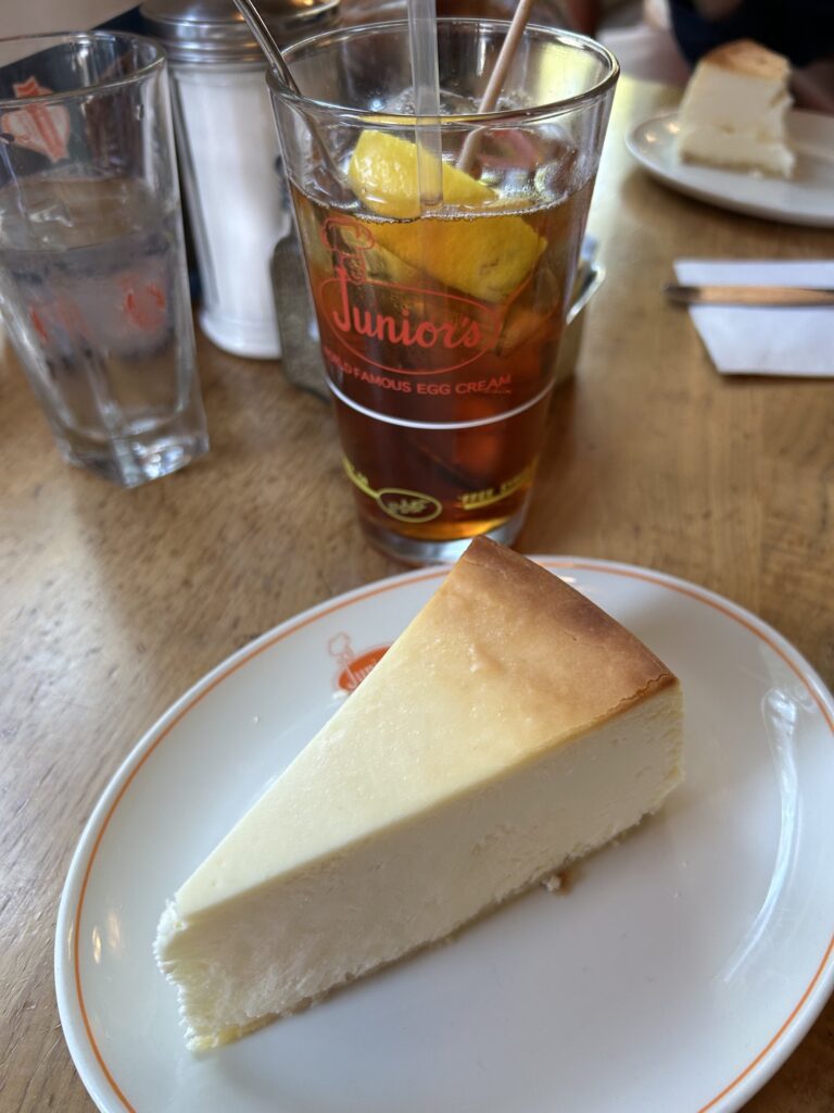 Junior'sのチーズケーキ