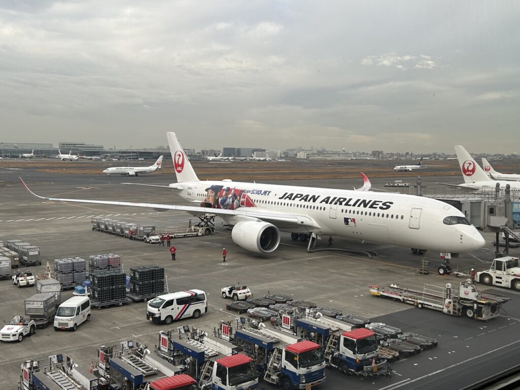 日本航空で新千歳空港へ