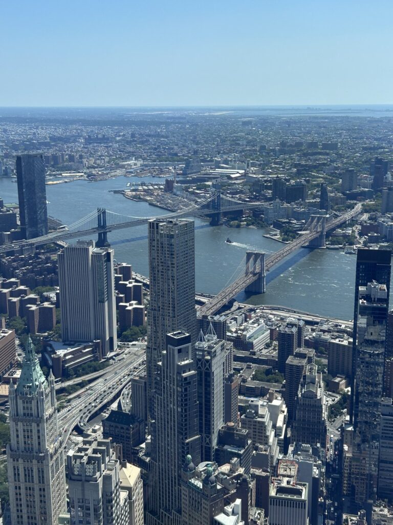 ブルックリンブリッジを見下ろせる「One World Observatory」