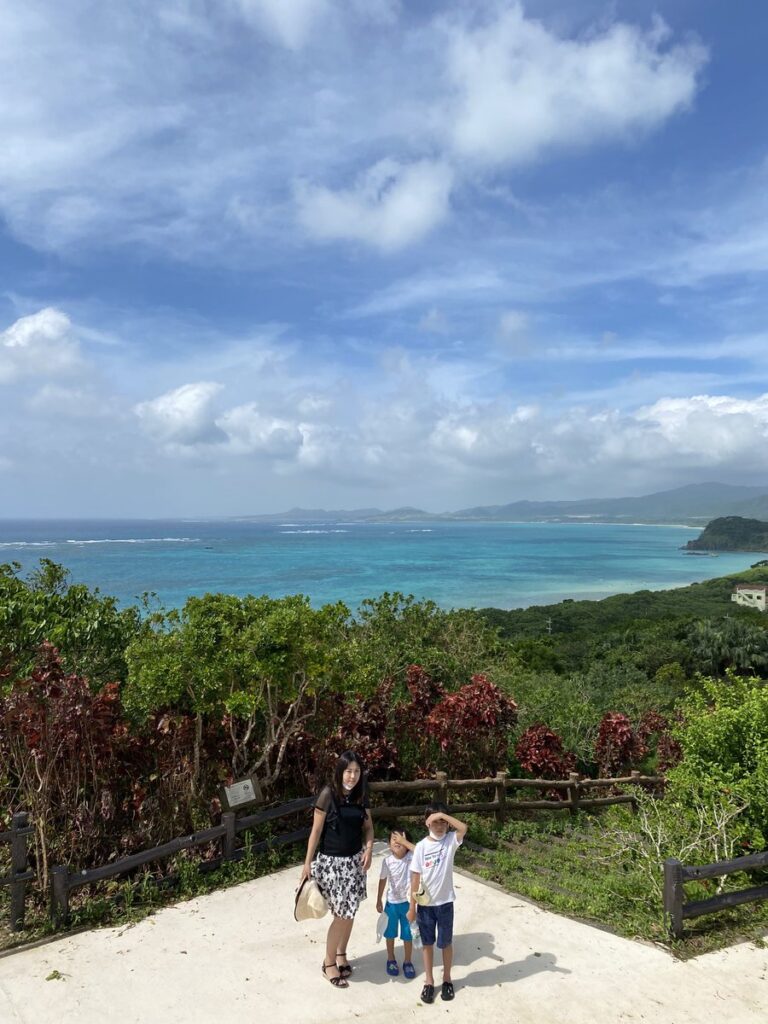 玉取崎展望台から見る青い海