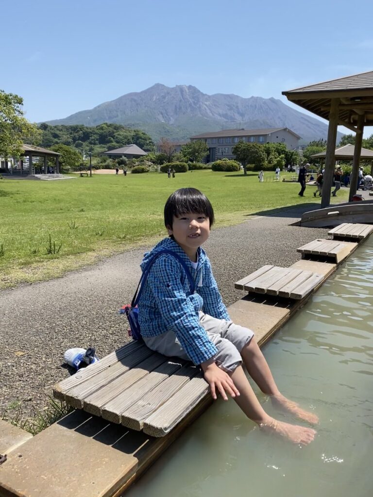 MSCベリッシマから望む桜島