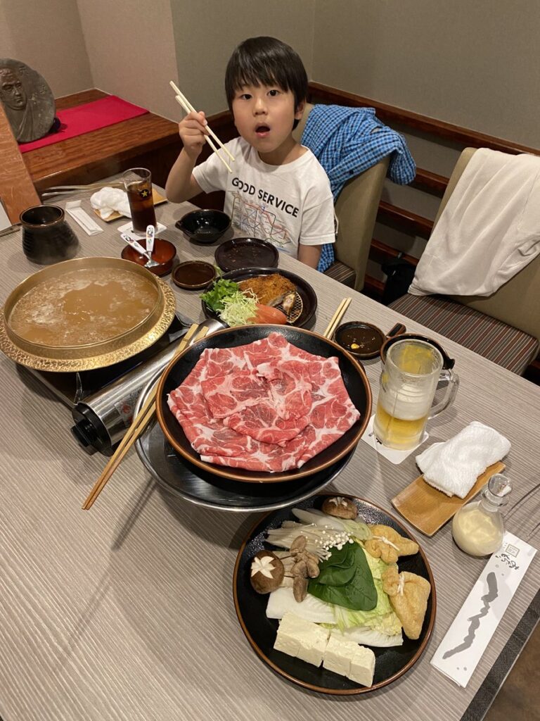 あぢもりでの家族ランチ
