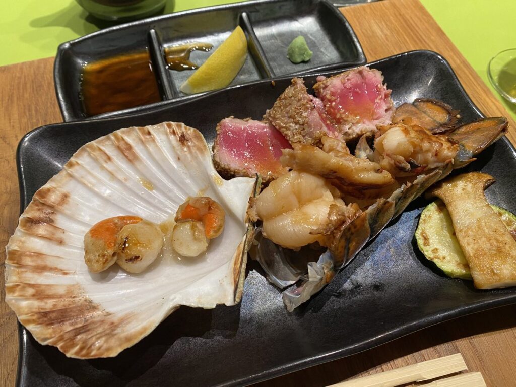 鉄板焼き海渡の料理