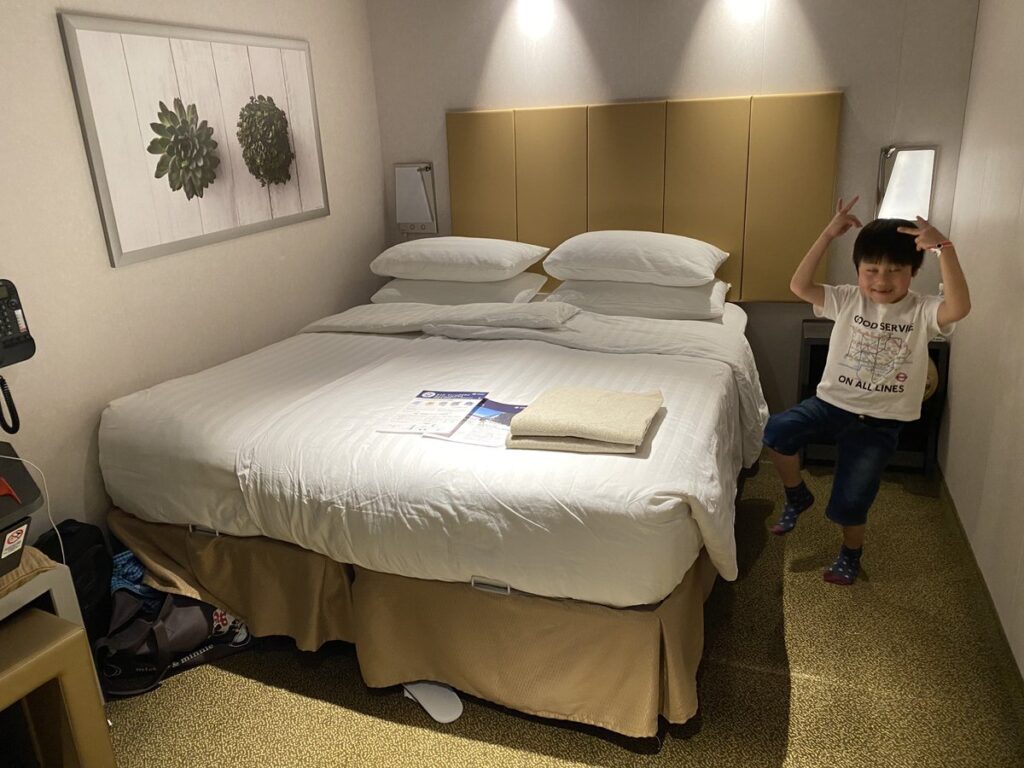 MSCベリッシマ内側キャビンのベッド