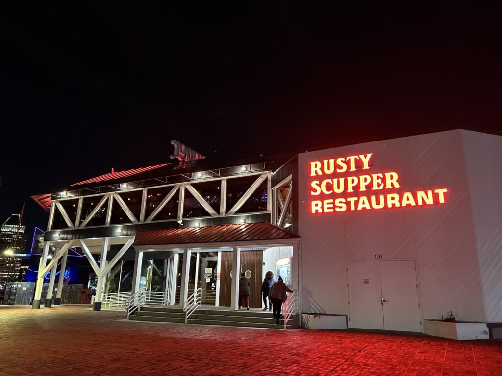 Rusty Scupperのハーバービュー