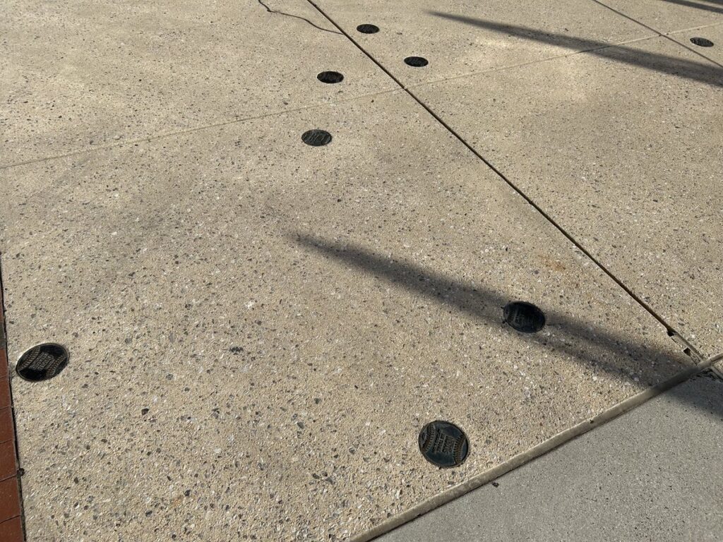 オリオール・パークのバックスクリーン裏通路