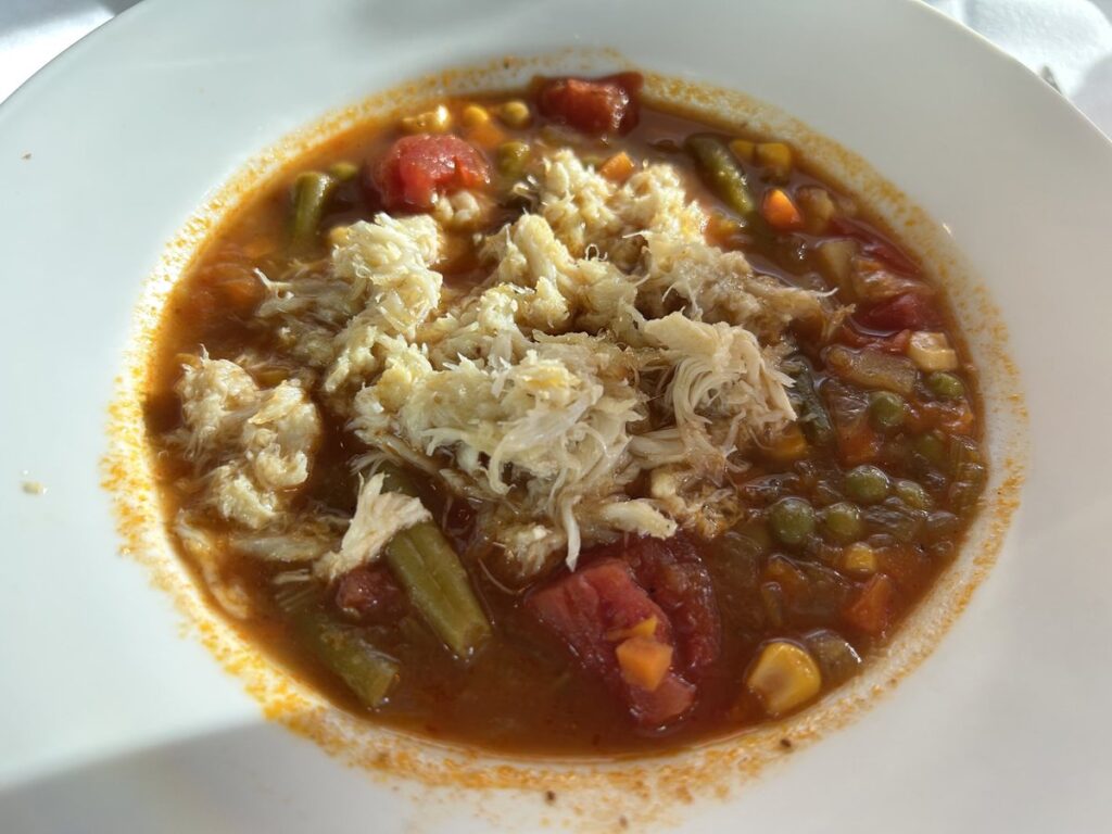 RUSTY SCUPPER RESTAURANTのMaryland Crabスープ