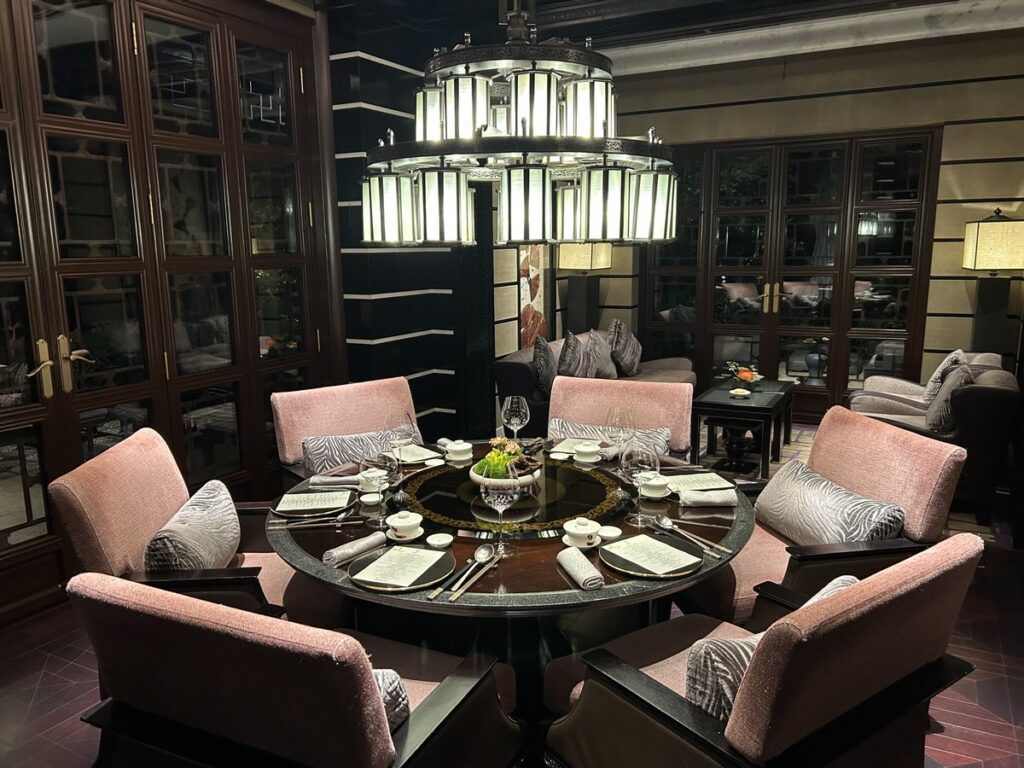 Four Seasons杭州西湖の金沙厅VIPルーム