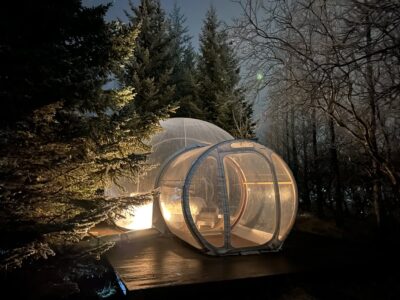 アイスランドのドーム型テント「Buubble Hotel」に宿泊