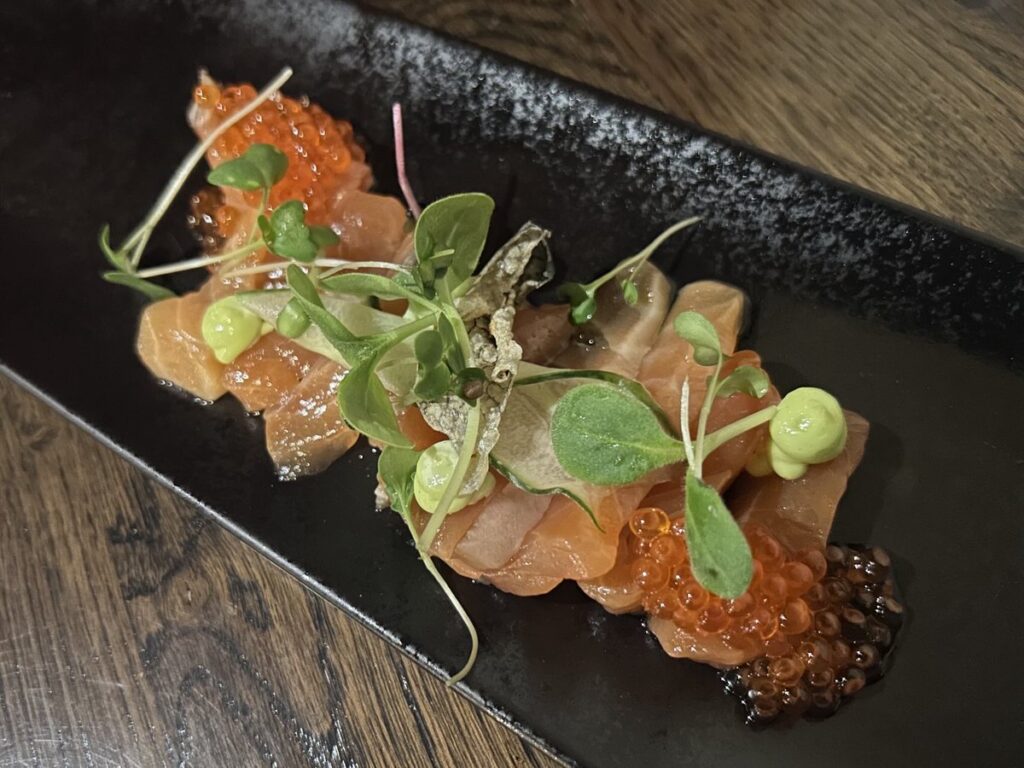 Cured Arctic Charの前菜