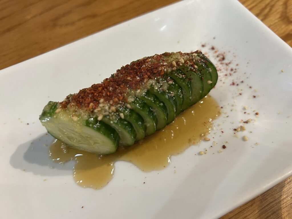 ロンドン一風堂のごまきゅうり（Goma Q）